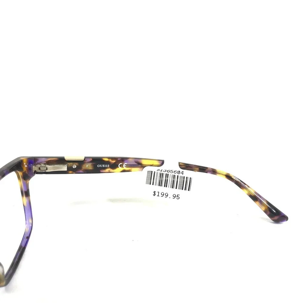 Guess Eyeglasses Frames GU2848 083 Purple Brown Yellow Tortoise 54-15-140